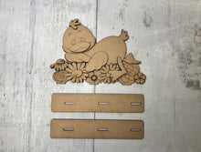 Load image into Gallery viewer, Spring duck flowers shelf sitter craft sign diy kit
