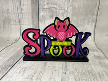 Load image into Gallery viewer, Halloween bat spook diy craft sign kit
