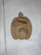 Load image into Gallery viewer, Pumpkin fall trio shelf sitter diy craft sign kit
