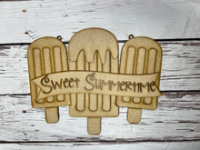 Load image into Gallery viewer, Sweet Summertime popsicle Welcome door-hanger
