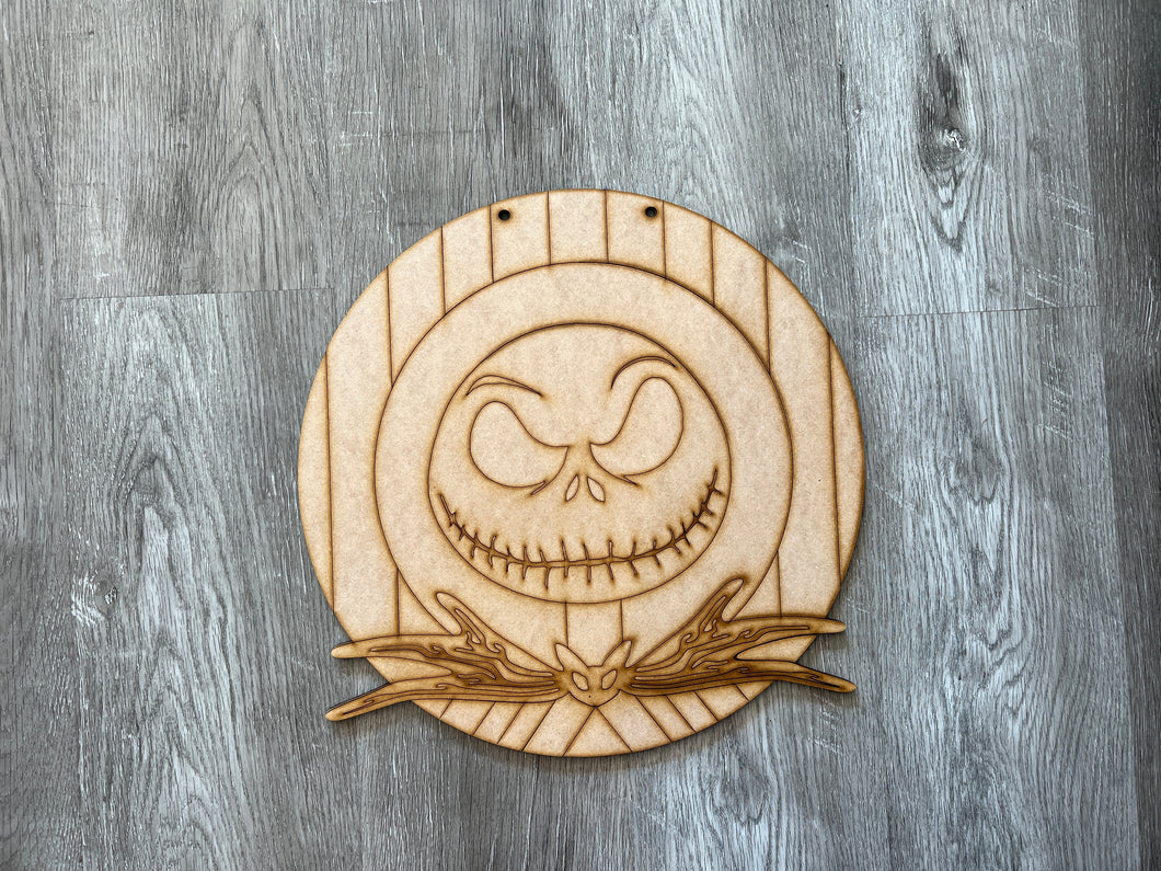 15” Round Doorhanger Nightmare before Christmas