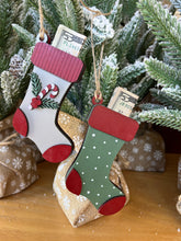 Load image into Gallery viewer, Christmas Ornament stocking money holder
