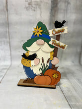 Load image into Gallery viewer, Fall crow patrol Standing Gnome
