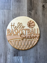 Load image into Gallery viewer, Basketball Sports Round Doorhanger
