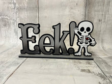 Load image into Gallery viewer, Halloween skeleton eek diy craft sign kit
