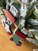 Load image into Gallery viewer, Christmas Ornament stocking money holder
