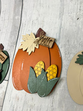 Load image into Gallery viewer, Pumpkin fall trio shelf sitter diy craft sign kit
