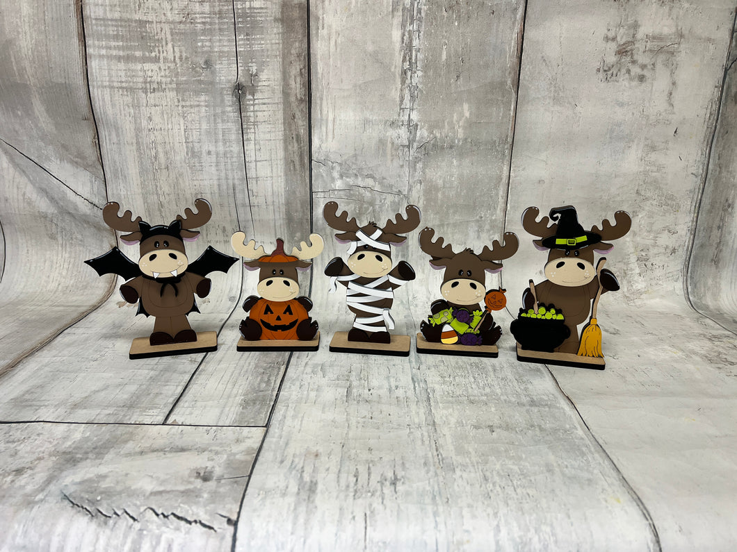 Halloween moose standing Tier Tray diy Kit