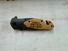 Load image into Gallery viewer, Laser engraved knives-multiple designs
