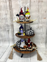 Load image into Gallery viewer, Halloween gnomes standing Tier Tray set of 5 diy Kit
