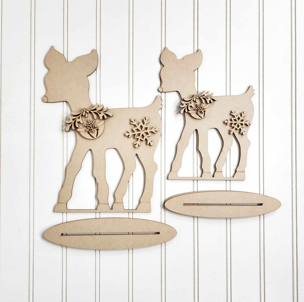 Christmas deer set of 2 Kit