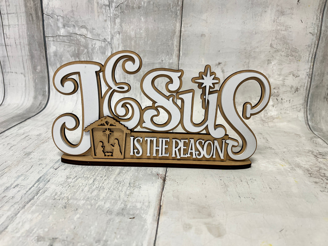 Christmas Jesus is the reason shelf sitter diy kit