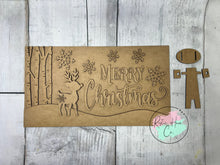 Load image into Gallery viewer, Merry Christmas deer standing sign
