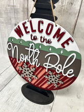 Load image into Gallery viewer, Christmas North Pole doorhanger diy Kit
