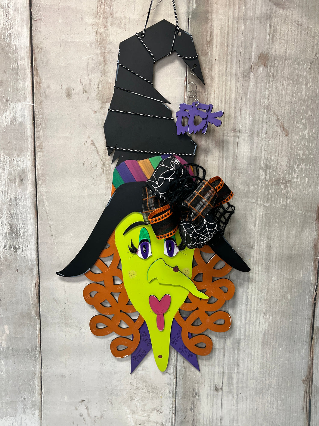 Halloween witch face Doorhanger