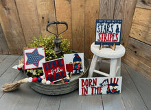 Load image into Gallery viewer, 4th of July stars and stripes Tier Tray Kit
