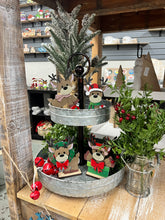 Load image into Gallery viewer, Christmas reindeer standing set of 4 Tier Tray diy Kit
