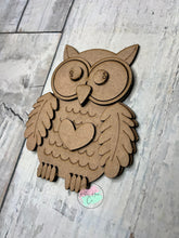 Load image into Gallery viewer, Valentine Owl pop out DIY craft sign kit kids craft
