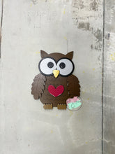 Load image into Gallery viewer, Valentine Owl pop out DIY craft sign kit kids craft
