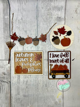 Load image into Gallery viewer, Fall Autumn Leaves Tier Tray Kit
