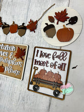 Load image into Gallery viewer, Fall Autumn Leaves Tier Tray Kit
