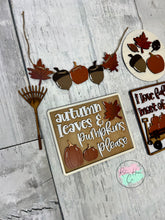 Load image into Gallery viewer, Fall Autumn Leaves Tier Tray Kit
