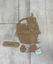 Load image into Gallery viewer, Easter gnome basket shelf sitter craft sign kit
