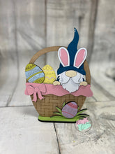 Load image into Gallery viewer, Easter gnome basket shelf sitter craft sign kit
