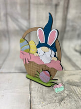 Load image into Gallery viewer, Easter gnome basket shelf sitter craft sign kit
