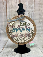 Load image into Gallery viewer, hello spring boho Round Doorhanger
