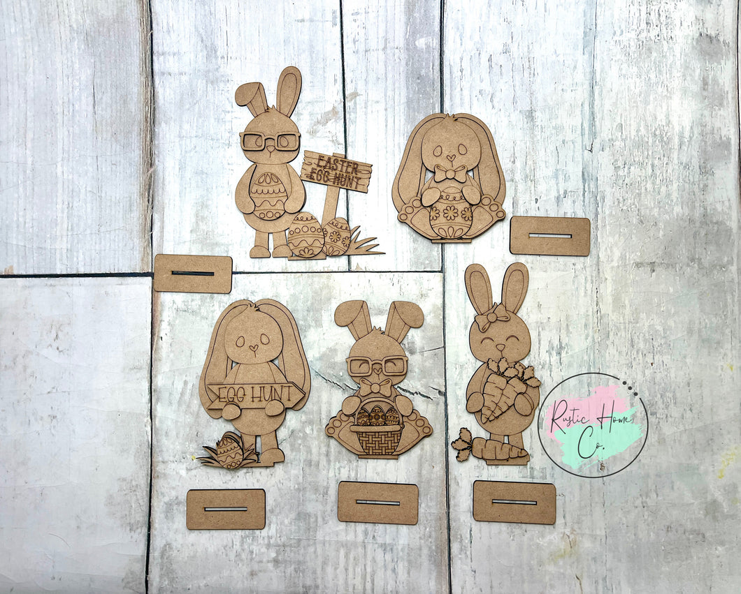 Easter bunny standing Tier Tray Kit