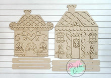 Load image into Gallery viewer, Gingerbread houses set of 2 diy Kit
