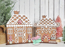 Load image into Gallery viewer, Gingerbread houses set of 2 diy Kit
