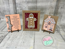 Load image into Gallery viewer, Gingerbread sign Trio
