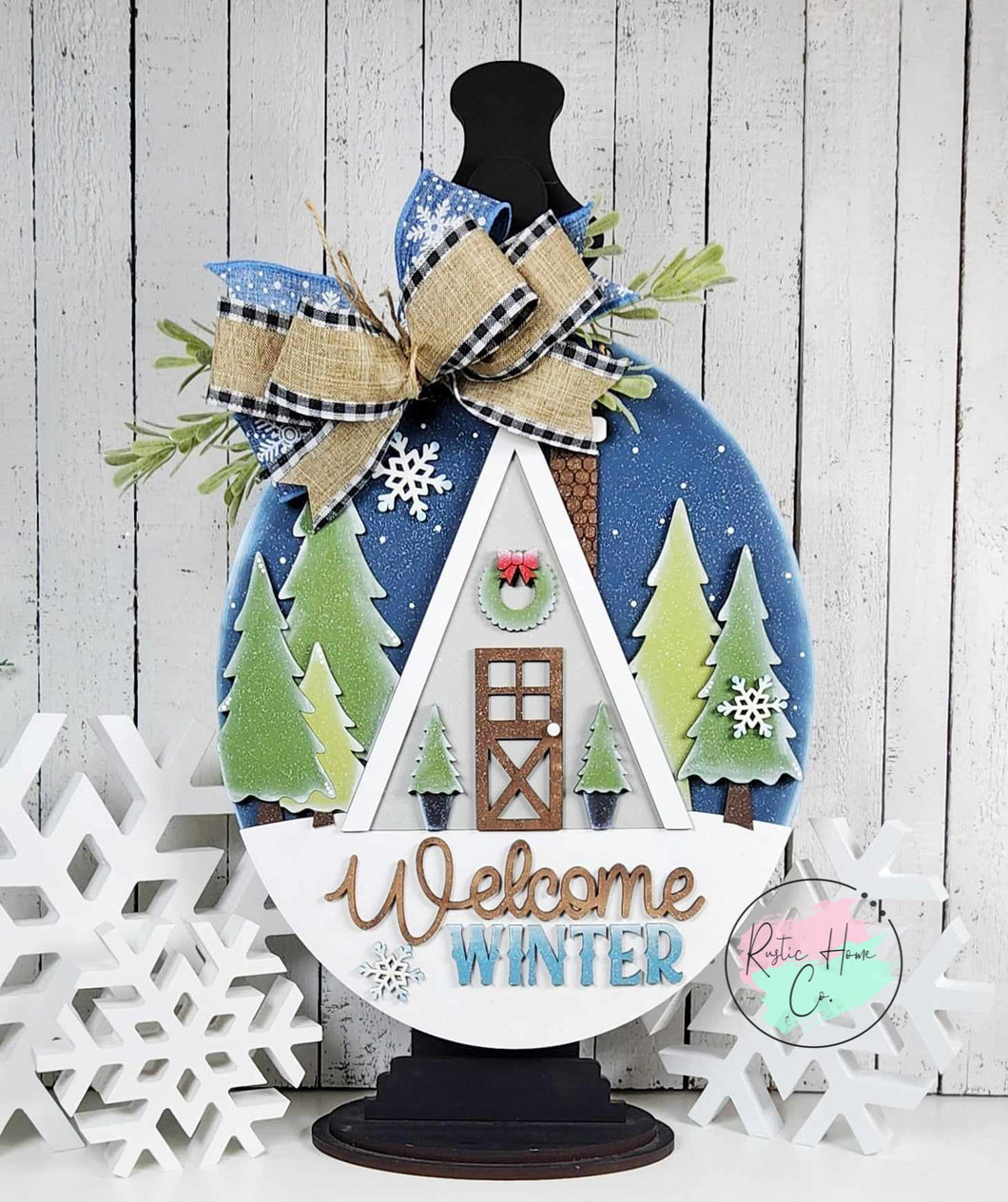 Winter Welcome doorhanger diy Kit