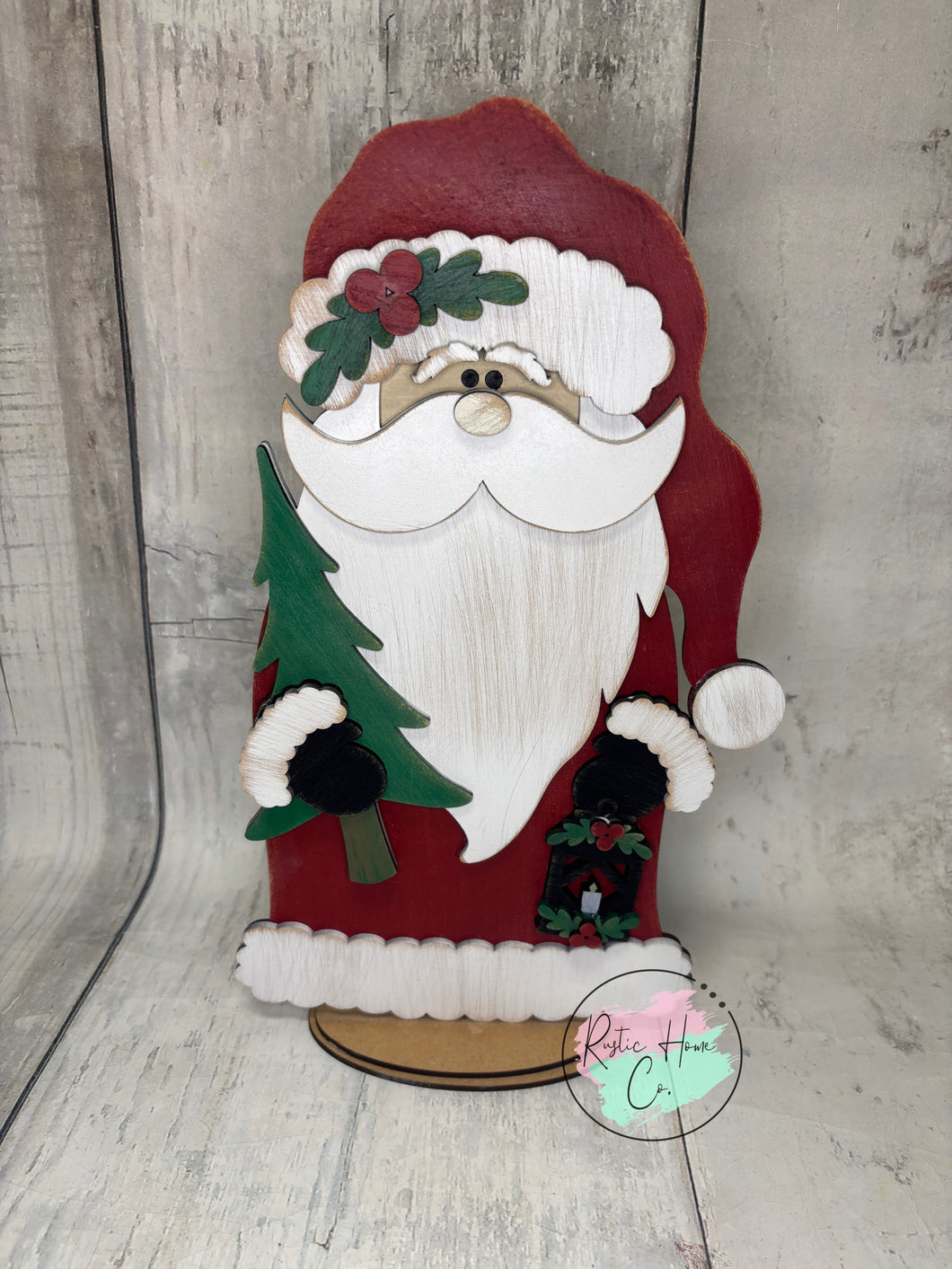 Santa Christmas woodland shelf sitter diy kit