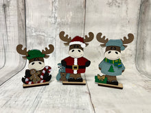 Load image into Gallery viewer, Christmas moose shelf sitter diy kit
