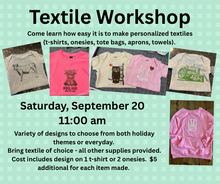 Load image into Gallery viewer, Textile chalking DIY workshop-Saturday Sept 20th 11am
