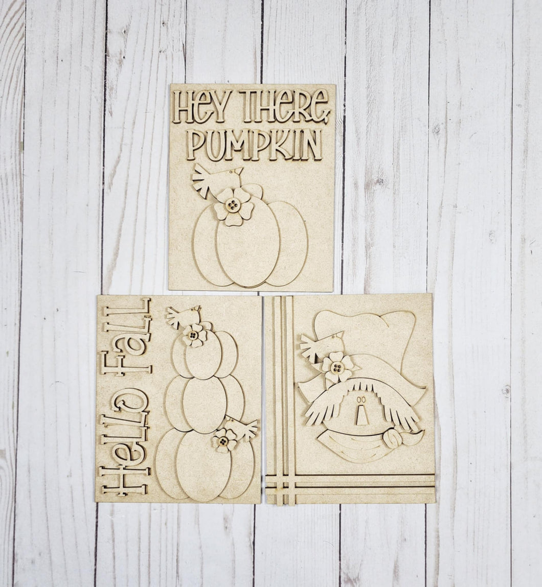 Fall Trio diy sign kit