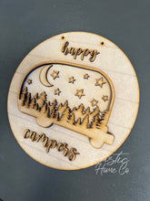 Load image into Gallery viewer, Happy Campers 10” Round Doorhanger
