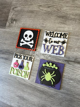 Load image into Gallery viewer, Set of 4 Halloween Potion Tier Tray Kit signs
