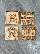 Load image into Gallery viewer, Set of 4 Halloween Potion Tier Tray Kit signs
