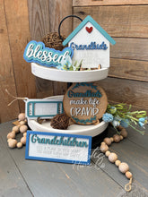 Load image into Gallery viewer, Grandkids Hugs Tier Tray Kit, craft, home decor, diy kit
