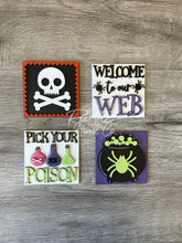 Load image into Gallery viewer, Set of 4 Halloween Potion Tier Tray Kit signs
