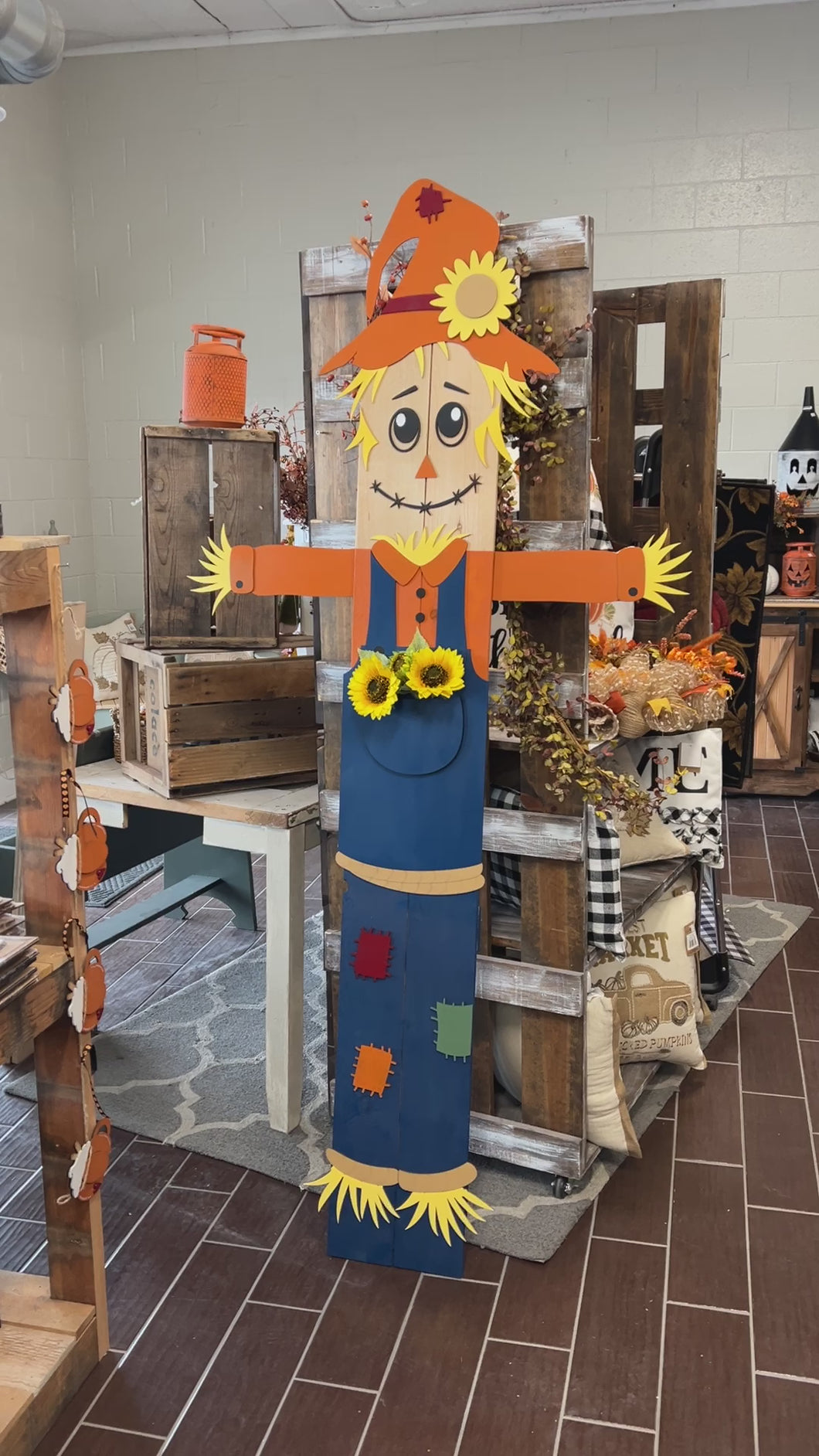 Fall scarecrow porch sign kits