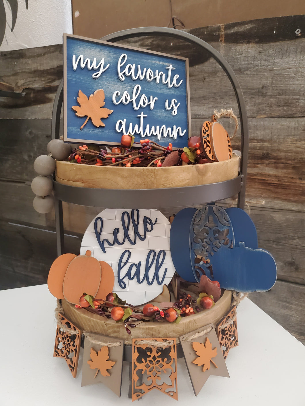 Ornate Hello Fall Tier Tray Kit