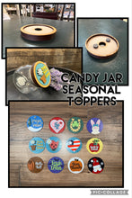 Load image into Gallery viewer, Seasonal interchangeable candy jar lid topper Kit, craft
