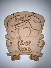 Load image into Gallery viewer, Hello Valentine Truck Doorhanger
