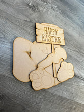 Load image into Gallery viewer, Standing Easter Bunny with Sign
