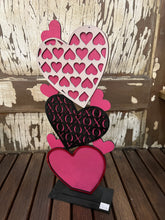 Load image into Gallery viewer, Stacked hearts Valentine
